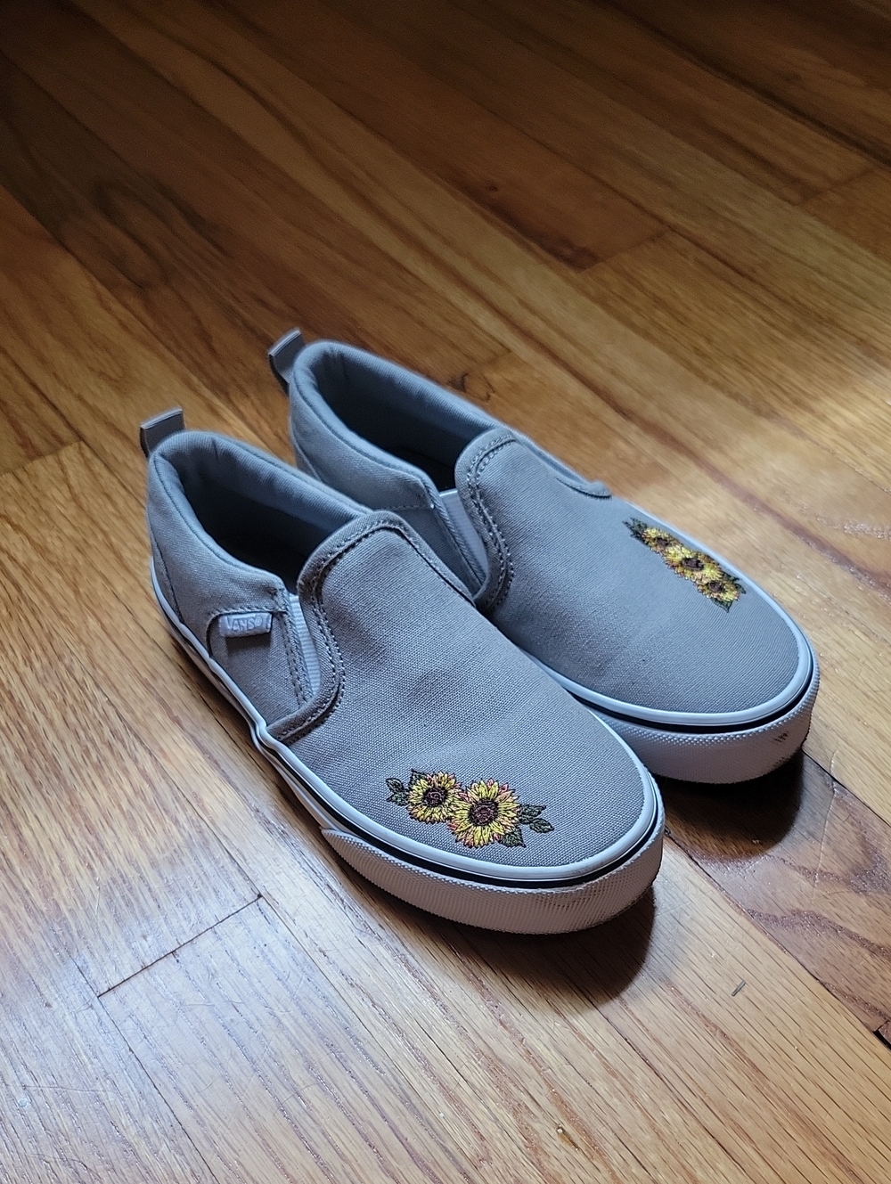 Vans Sunflower Slip On Sunflower Sneakers, Size 1